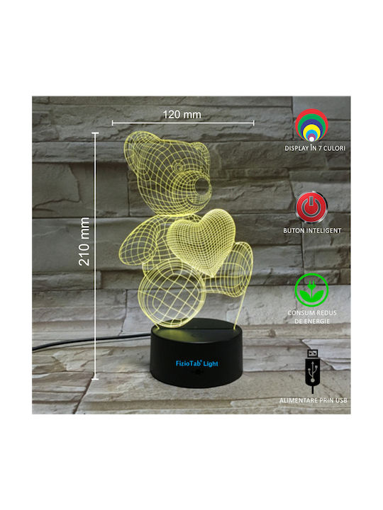 Led Kids Decorative Lamp Multicolour 21x3cm