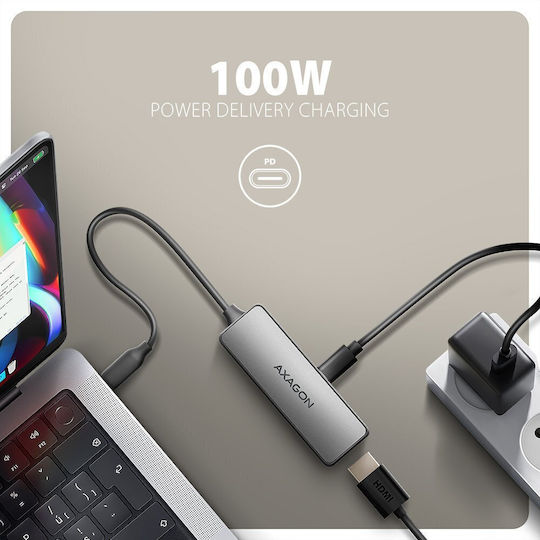 Axagon Konverter USB-C / HDMI / DisplayPort / Thunderbolt männlich zu HDMI weiblich 1Stück