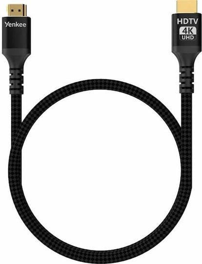 Yenkee HDMI 2.0 Premium High Speed 4K 60Hz HDR Kabel HDMI-Stecker - HDMI-Stecker 3m Schwarzes