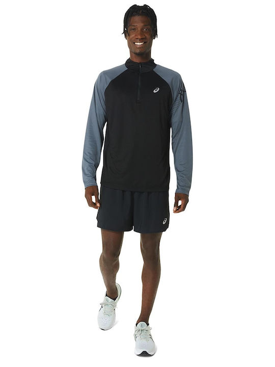 Icon Sportliches Langarmbluse Schwarz