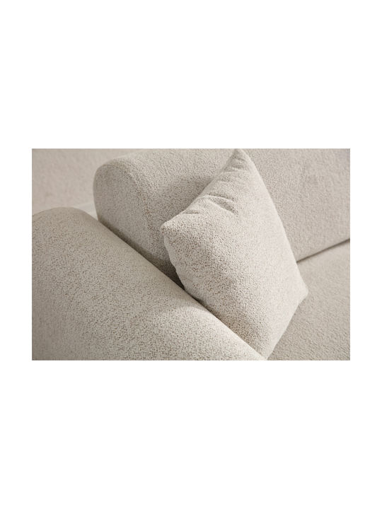 Lyke Three-Seater Couch Bed Cream 228x88x75 cm
