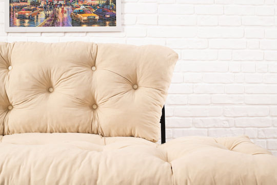 Canapea Cu Două Locuri Cream 190x70x85 cm
