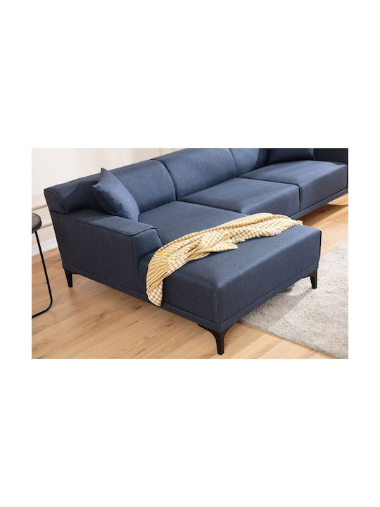 Petra Ecksofa mit Linker Ecke Blau 250x145x69cm