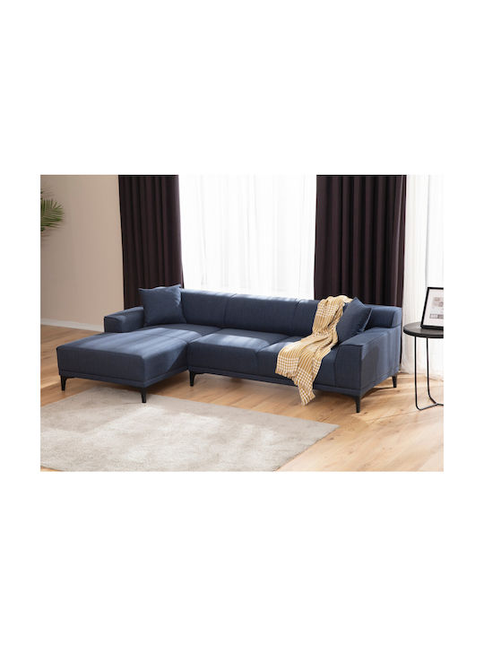 Petra Ecksofa mit Linker Ecke Blau 250x145x69cm