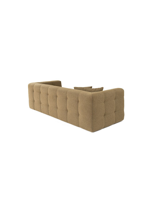 Cady Τριθέσιος Καναπές Khaki 235x100x72εκ.
