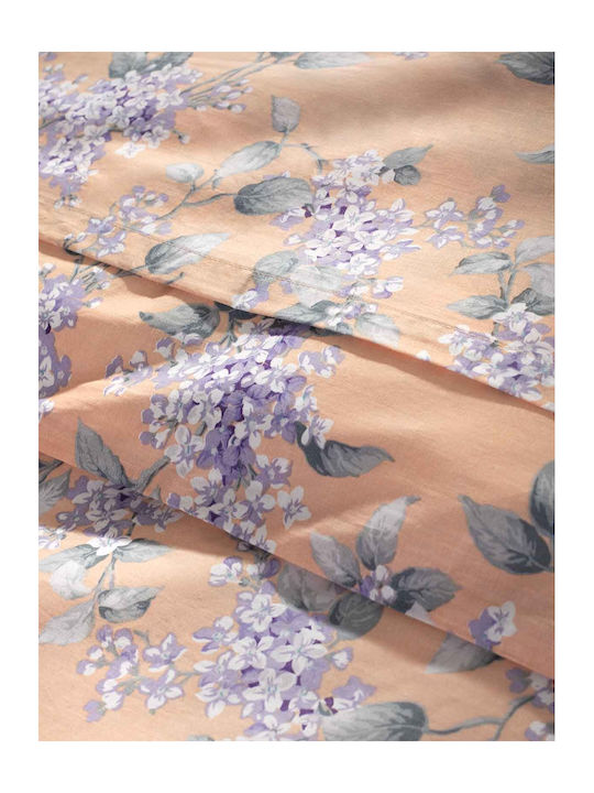 Peiraiki Patraiki Duvet Cover Set Cotton Single with Pillowcase 170x250 Serenelle Peach