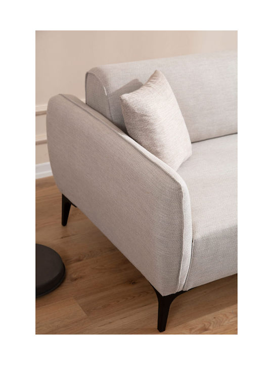 Belissimo Canapea Colțar cu Colțul Din Dreapta Off White 270x140x67 cm