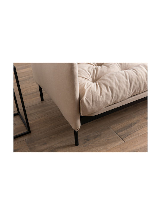 Renge Τριθέσιος Καναπές Κρεβάτι Cream 200x82x92εκ.