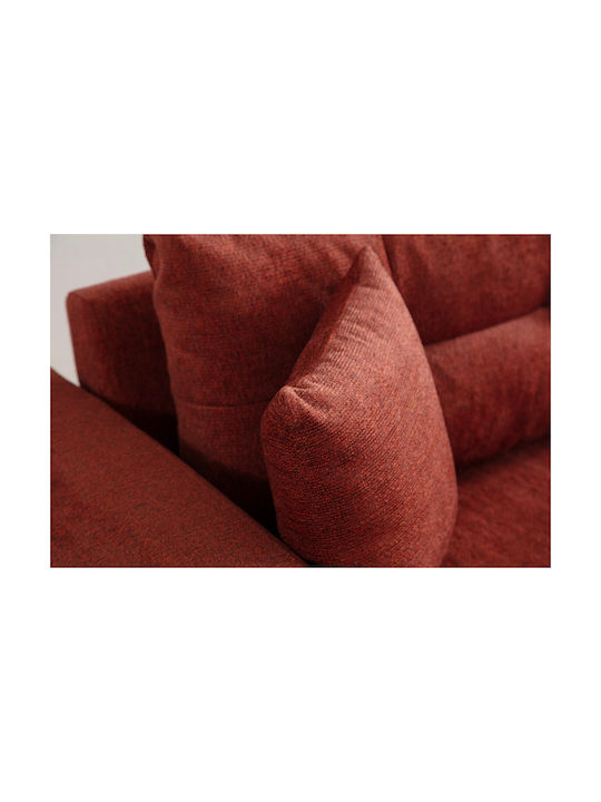 Sinor Three-Seater Couch Bed Tile Red 225x92x75cm