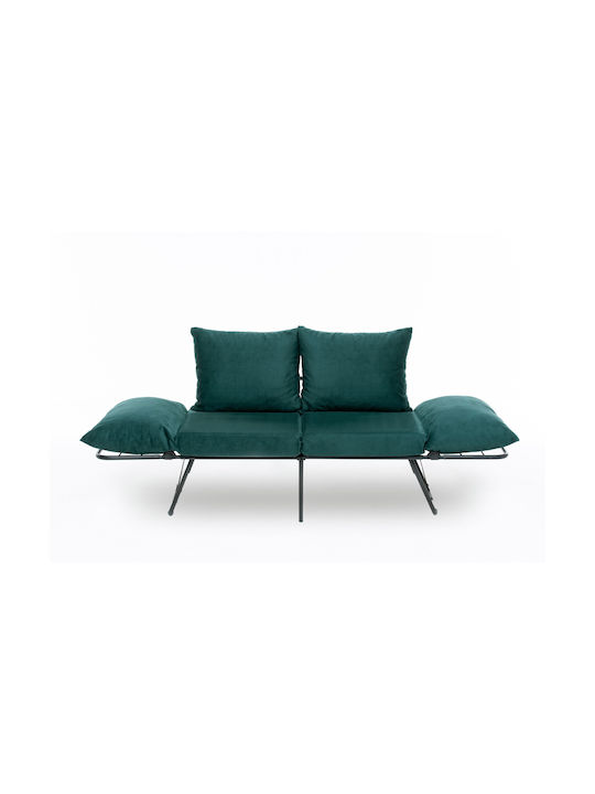 Viper Two-Seater Sofa Bed Petrol 150x60x78 cm