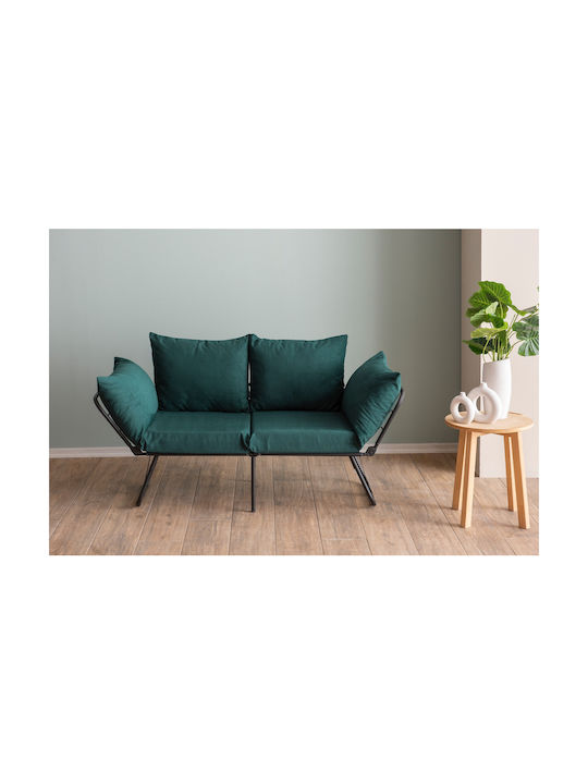 Viper Two-Seater Sofa Bed Petrol 150x60x78 cm