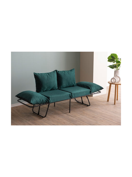 Viper Two-Seater Sofa Bed Petrol 150x60x78 cm