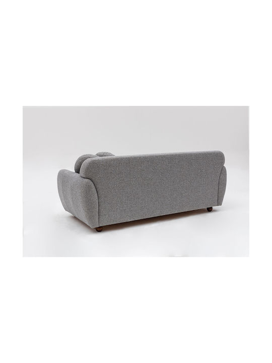Eddy Τριθέσιος Καναπές Light Grey 223x83x86εκ.