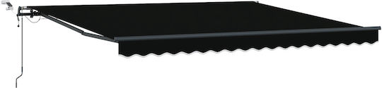 vidaXL Awning fabric Black 3x4m