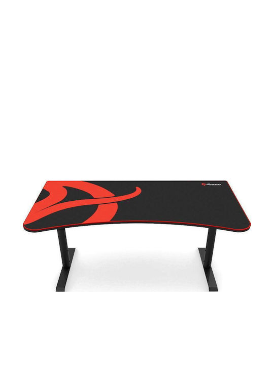 Gaming Office Arena Wooden Black with Metal Legs 160x82x70cm
