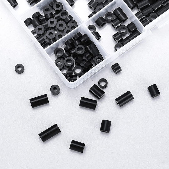 Set 320 Nylon Insulation Spacers 14 Sizes Gasket Washers Storage Box Black