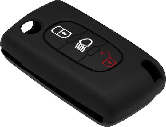 Techsuit Car Key Case 1021.01 Citroen Black
