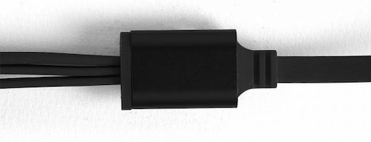 Livoo Tea230n Datenkabel Micro-USB USB Typ-C Blitzschlag 1,2 m Schwarz