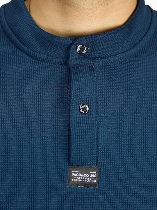 Short Sleeve Navy Blouse