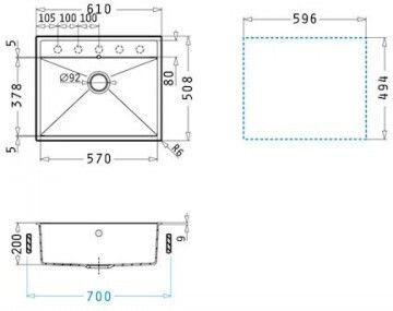 Pyramis Ithaka 1b Ένθετος από Συνθετικό Γρανίτη Μ61xΠ51cm Pyramis Ithaka 1b Ένθετος από Συνθετικό Γρανίτη Μ61xΠ51cm