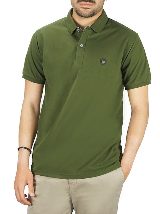 Polo Kurzarmbluse Khaki