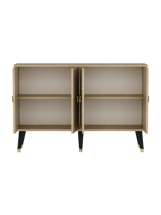 Μπουφές Roland Oak-gold 120x30x80cm