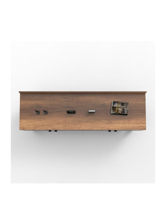 Μπουφές από Ξύλο & Μέταλλο Anthracite-walnut 180x85x93.2cm