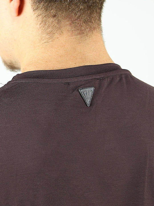 T-shirt Καφέ