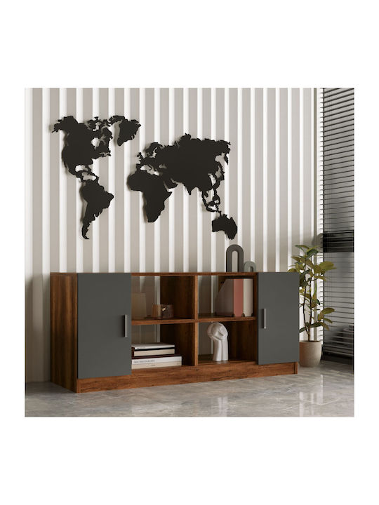 Μπουφές Walnut-anthracite 139.8x46.3x61.8cm