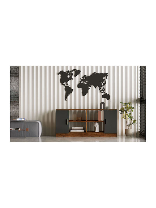 Μπουφές Walnut-anthracite 139.8x46.3x61.8cm