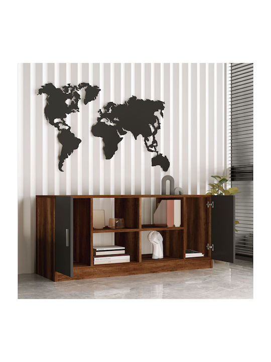 Μπουφές Walnut-anthracite 139.8x46.3x61.8cm