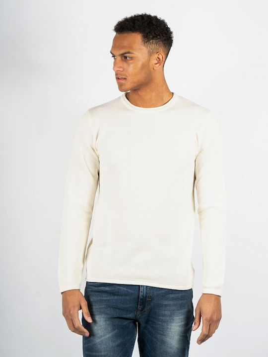 Langarm-Pullover Off White