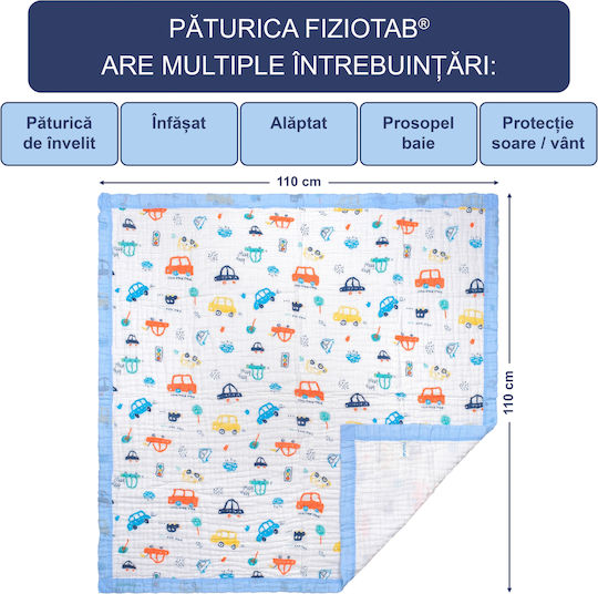 Waterproof Multicolour Baby Burp Cloth 110x110cm