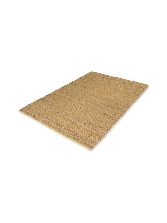 Tapicap Kelim Χαλί Ορθογώνιο Δερμάτινο Beige 160x230cm