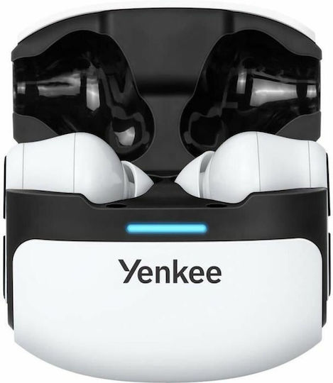 Yenkee Evepods Pro YHP 09BT In-Ear Bluetooth-Freisprecheinrichtung Kopfhörer mit Schweißresistenz und Ladeetui Weiß