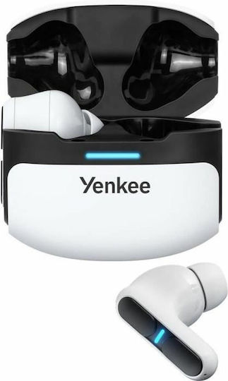 Yenkee Evepods Pro YHP 09BT In-Ear Bluetooth-Freisprecheinrichtung Kopfhörer mit Schweißresistenz und Ladeetui Weiß