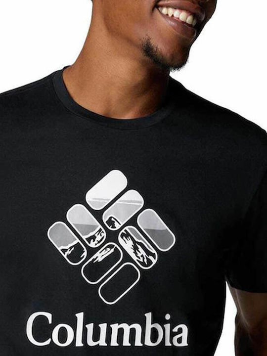 Rapid Ridge T-shirt Black, Heavenly Stacked Gem