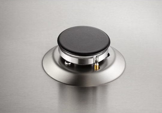 Electrolux Domino Εστία Υγραερίου Αυτόνομη Inox 29x51εκ. Ασημί