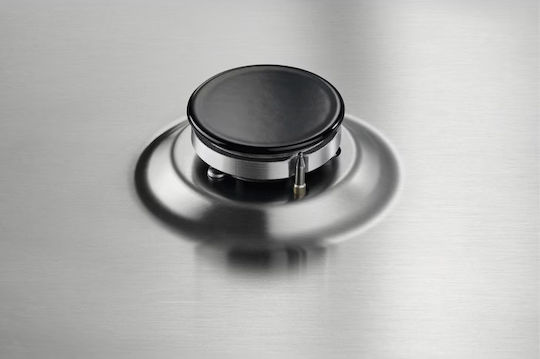 Electrolux Domino Εστία Υγραερίου Αυτόνομη Inox 29x51εκ. Ασημί