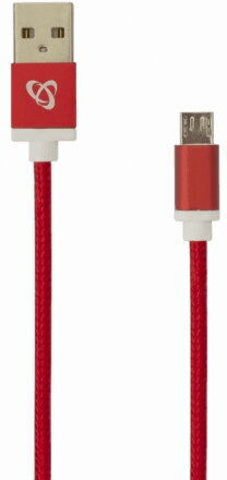 Sbox Braided USB 2.0 spre micro USB Cablu Roșu 1.5m (USB-10315R) 1buc