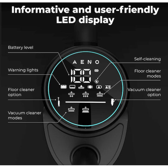 AENO Rechargeable Stick Vacuum 21.6V Black