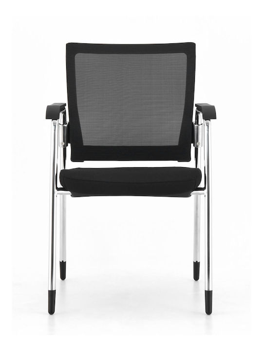 Chair Visitor in Black Color 56x60x87cm 1pcs