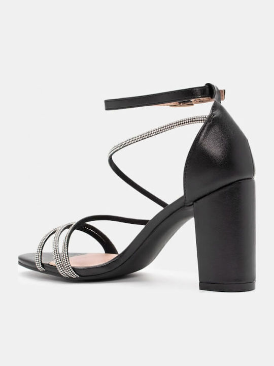 Sandals with Strass Black