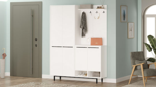 Έπιπλο Εισόδου White 147.4x35.5x195.6εκ.