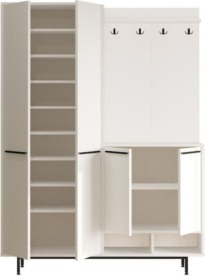 Έπιπλο Εισόδου White 147.4x35.5x195.6εκ.