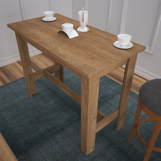 Barra Bar Table Wooden Honey Oak 120x60x93cm