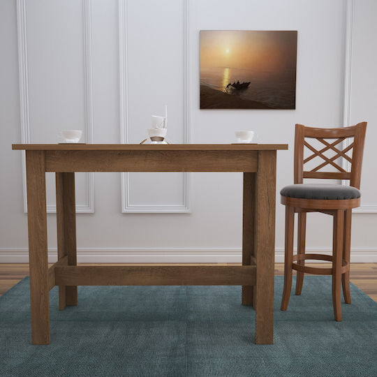 Barra Bar Table Wooden Honey Oak 120x60x93cm
