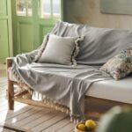 Gofis Home Ριχτάρι Πολυθρόνας 180x180εκ. Opal Grey 226