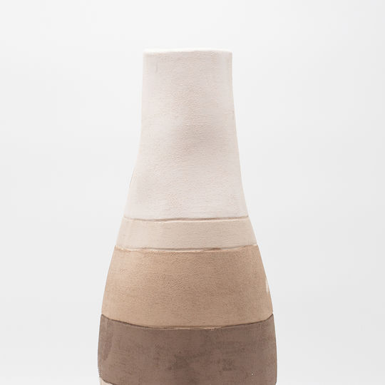 Decorative Vase Ecru 18x18x44.5cm