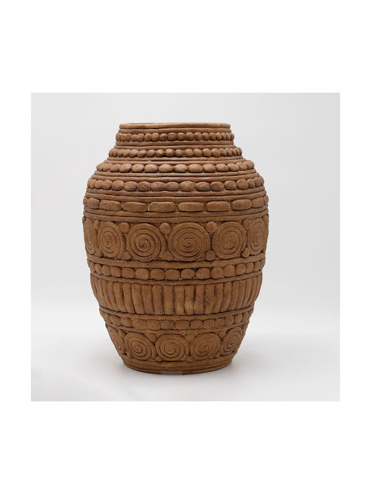 Decorative Vase Brown 26.5x26.5x34cm